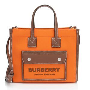 Burberry Canvas Freya Horseferry Mini Tote